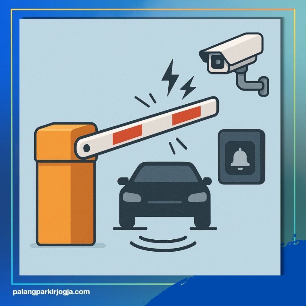 cara kerja palang parkir otomatis
