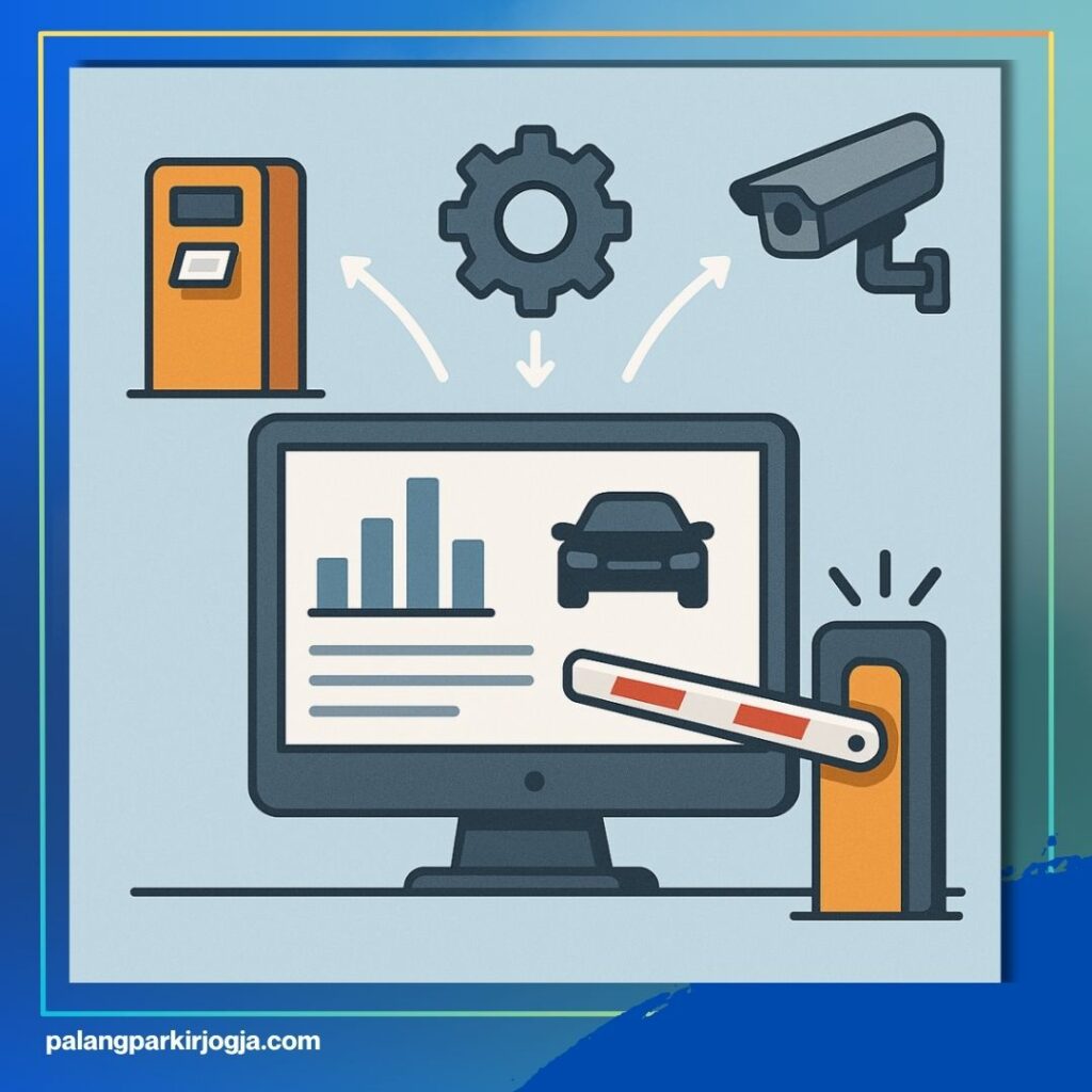cara kerja palang parkir otomatis